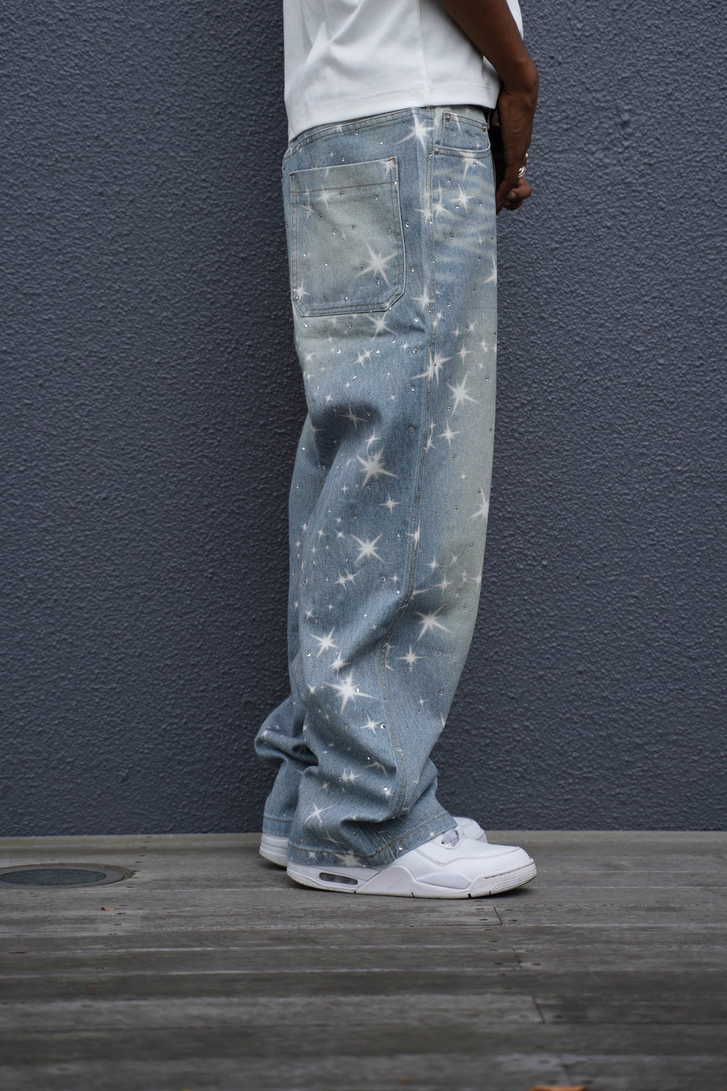 Star Rhinestone  Denim