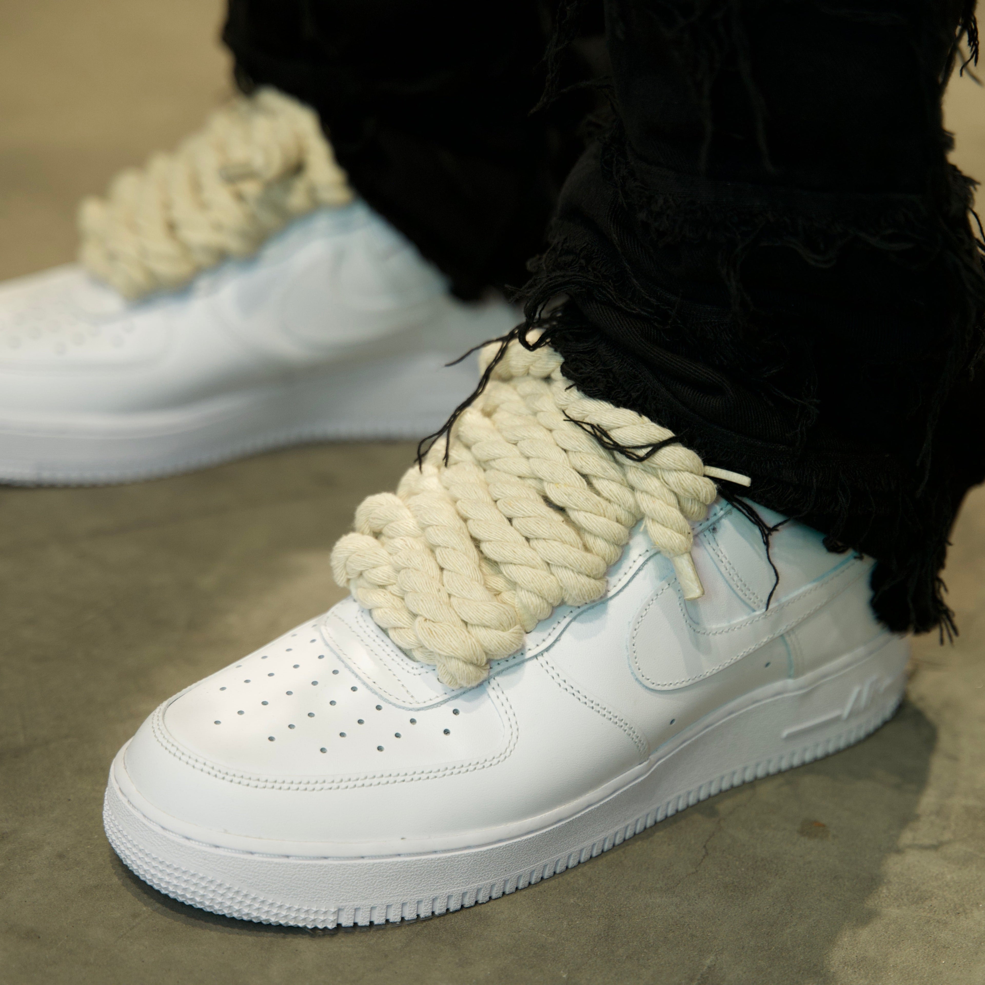 Rope Lace 10mm – 4 Lace Set（Beige）