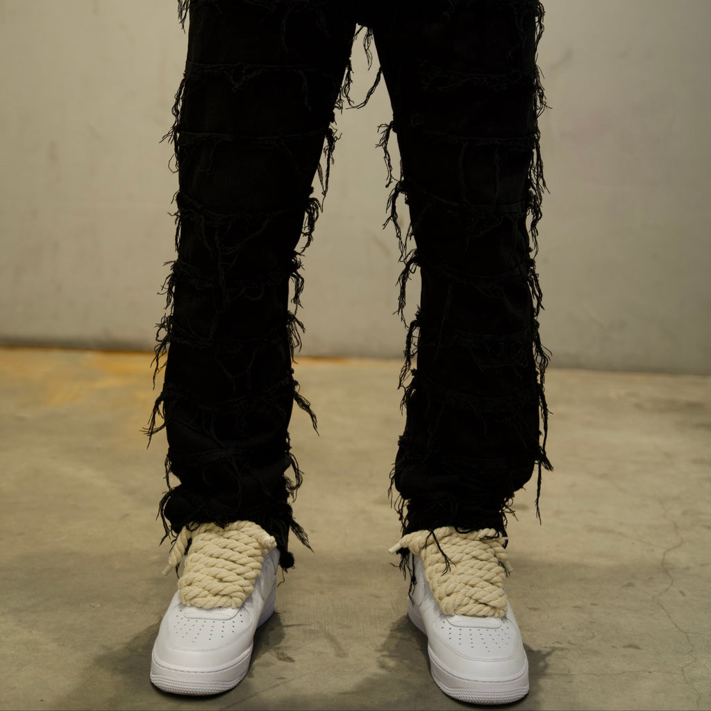 Rope Lace 10mm – 4 Lace Set（Beige）