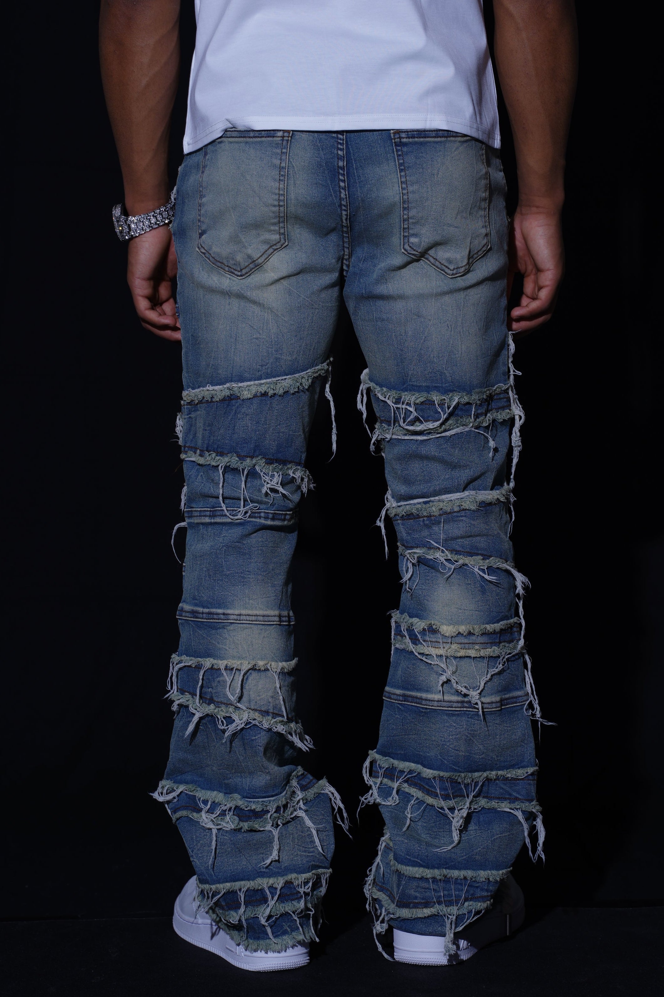 FLARE LAYERED STACKED - BLUE