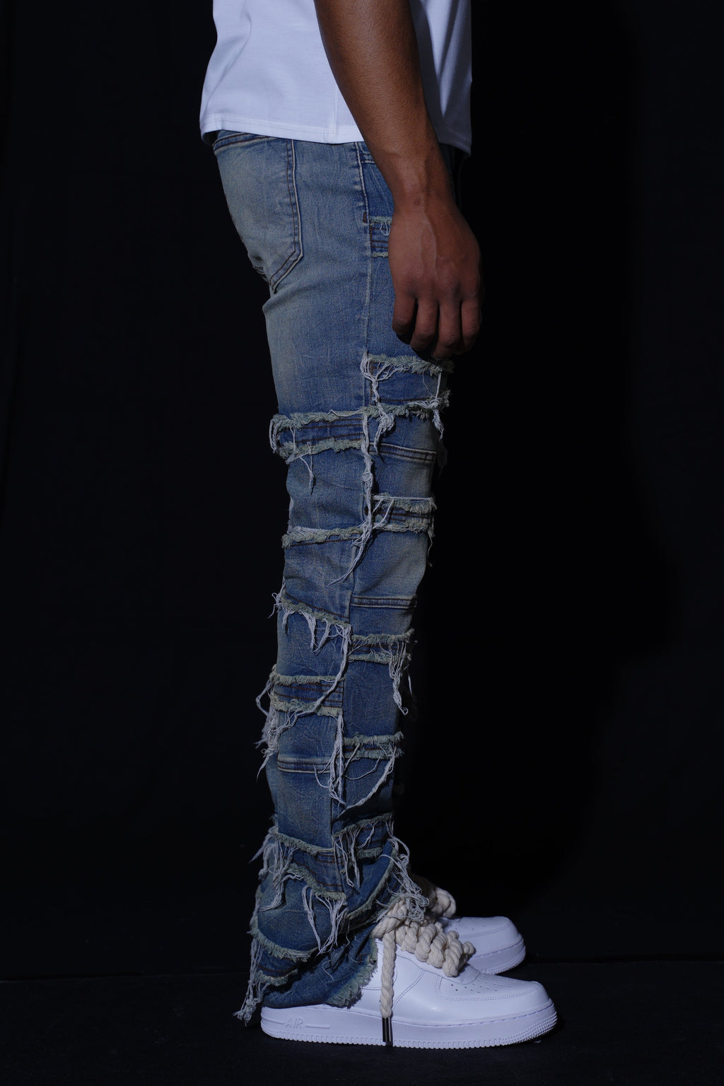 FLARE LAYERED STACKED - BLUE