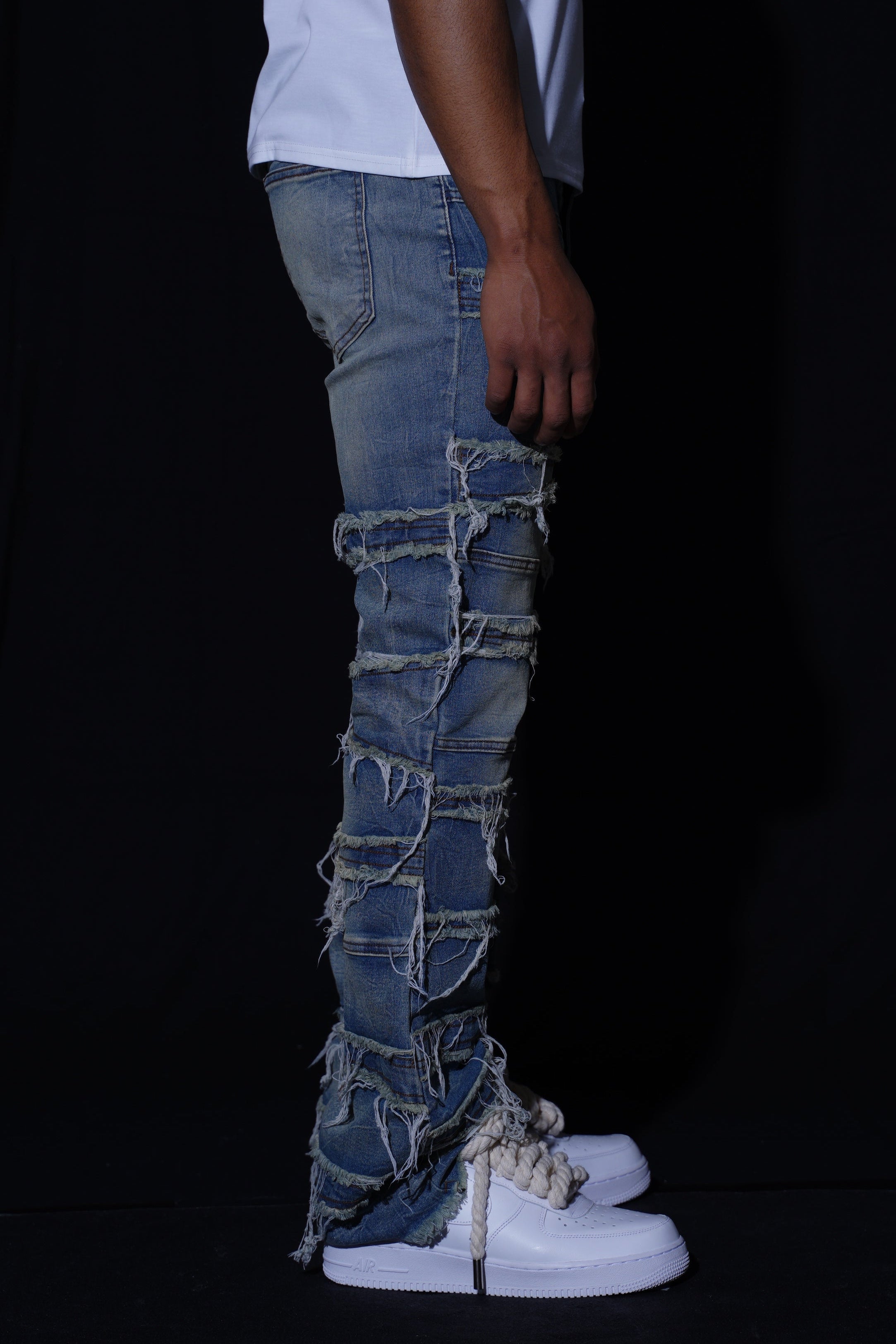 FLARE LAYERED STACKED - BLUE