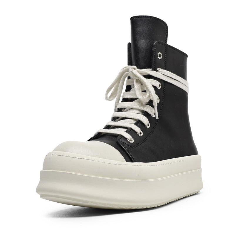 Chunky Sole Lace-Up Boots