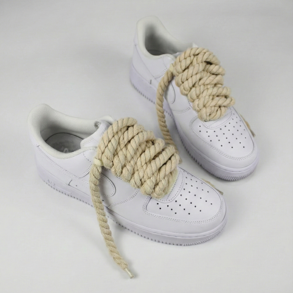 Rope Lace 10mm – 4 Lace Set（Beige）