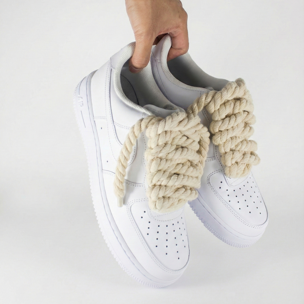 Rope Lace 10mm – 4 Lace Set（Beige）