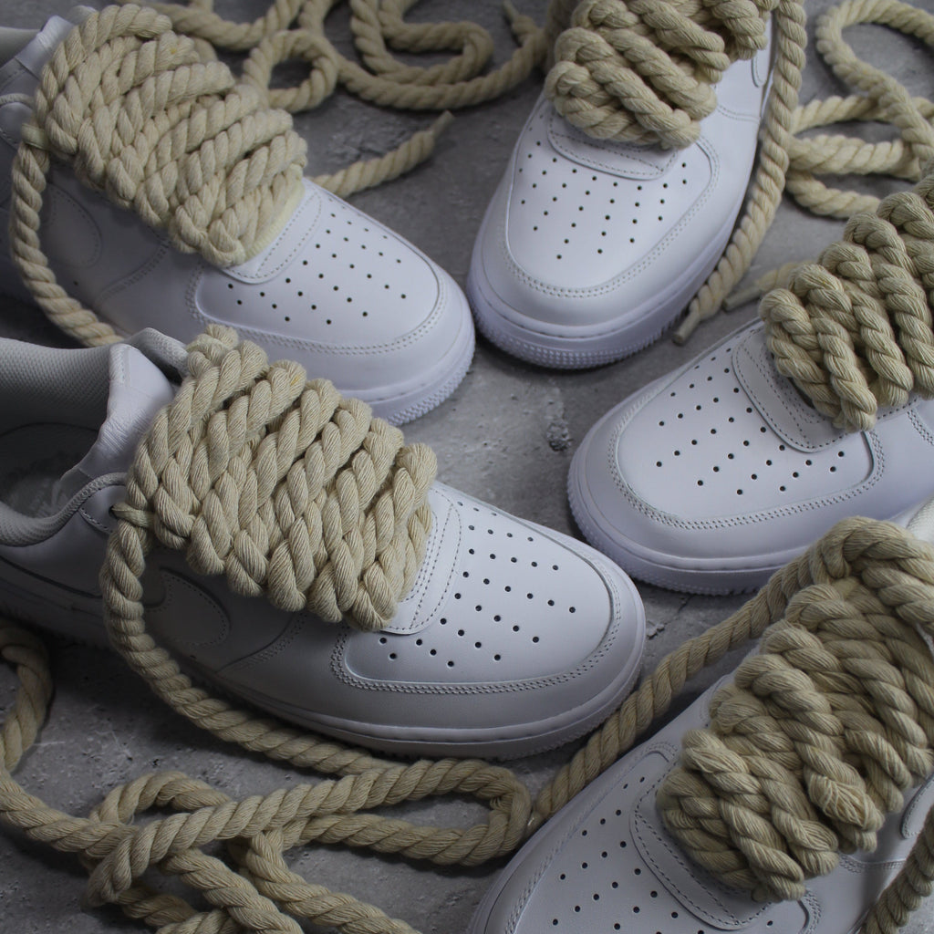 Rope Lace 10mm – 4 Lace Set（Beige）