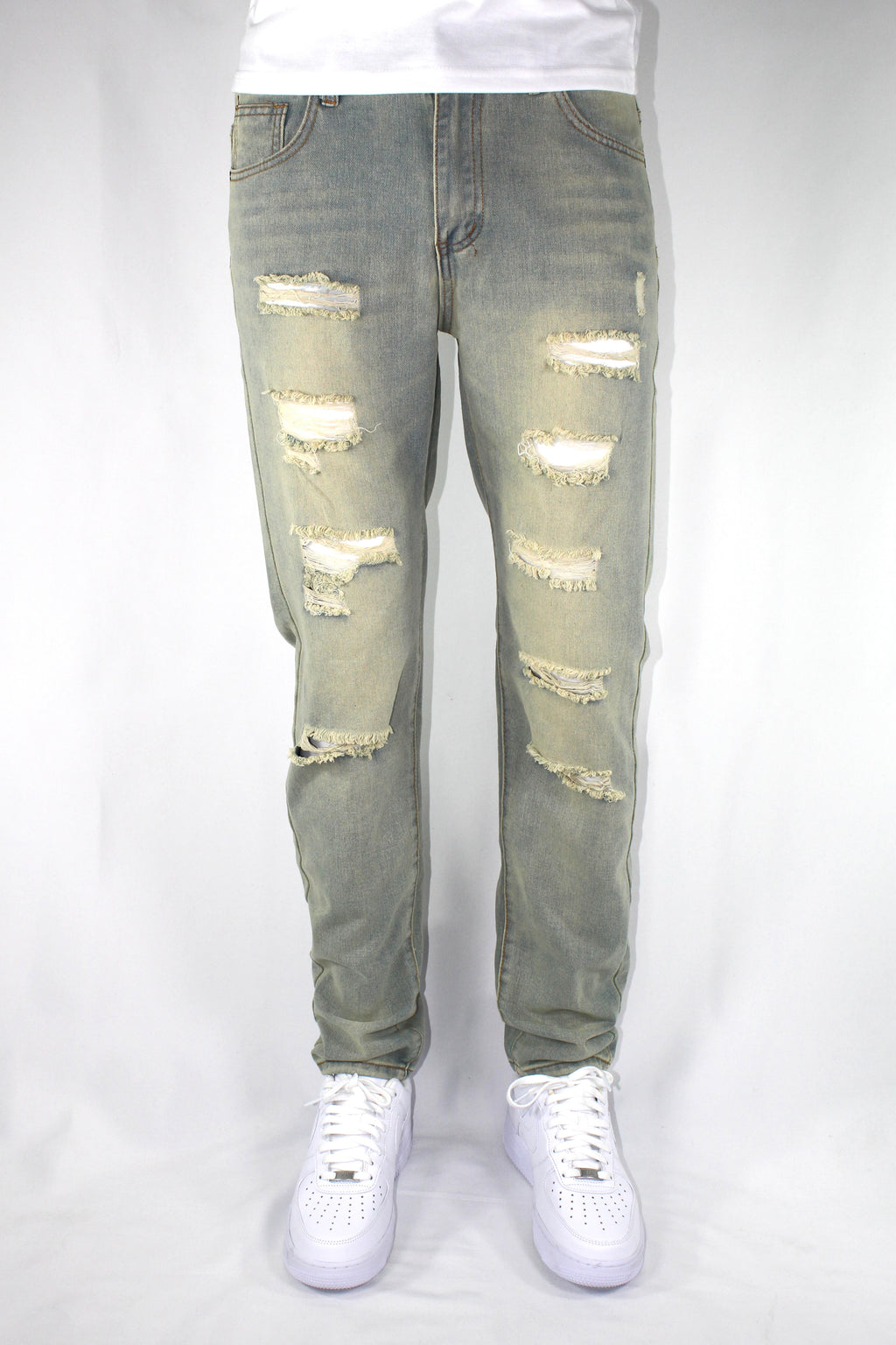 SLIM DISTRESSED - BLUE