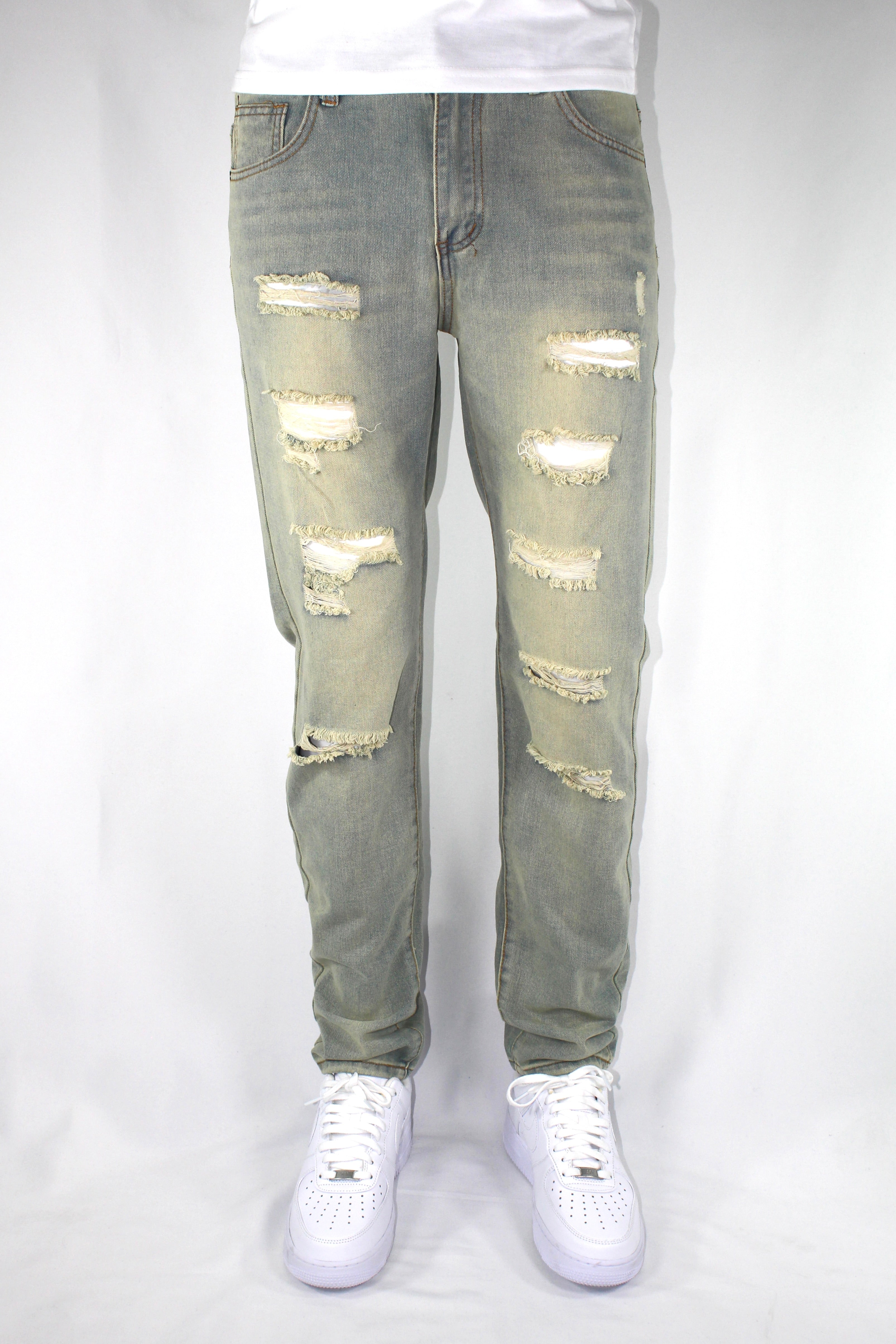 SLIM DISTRESSED - BLUE