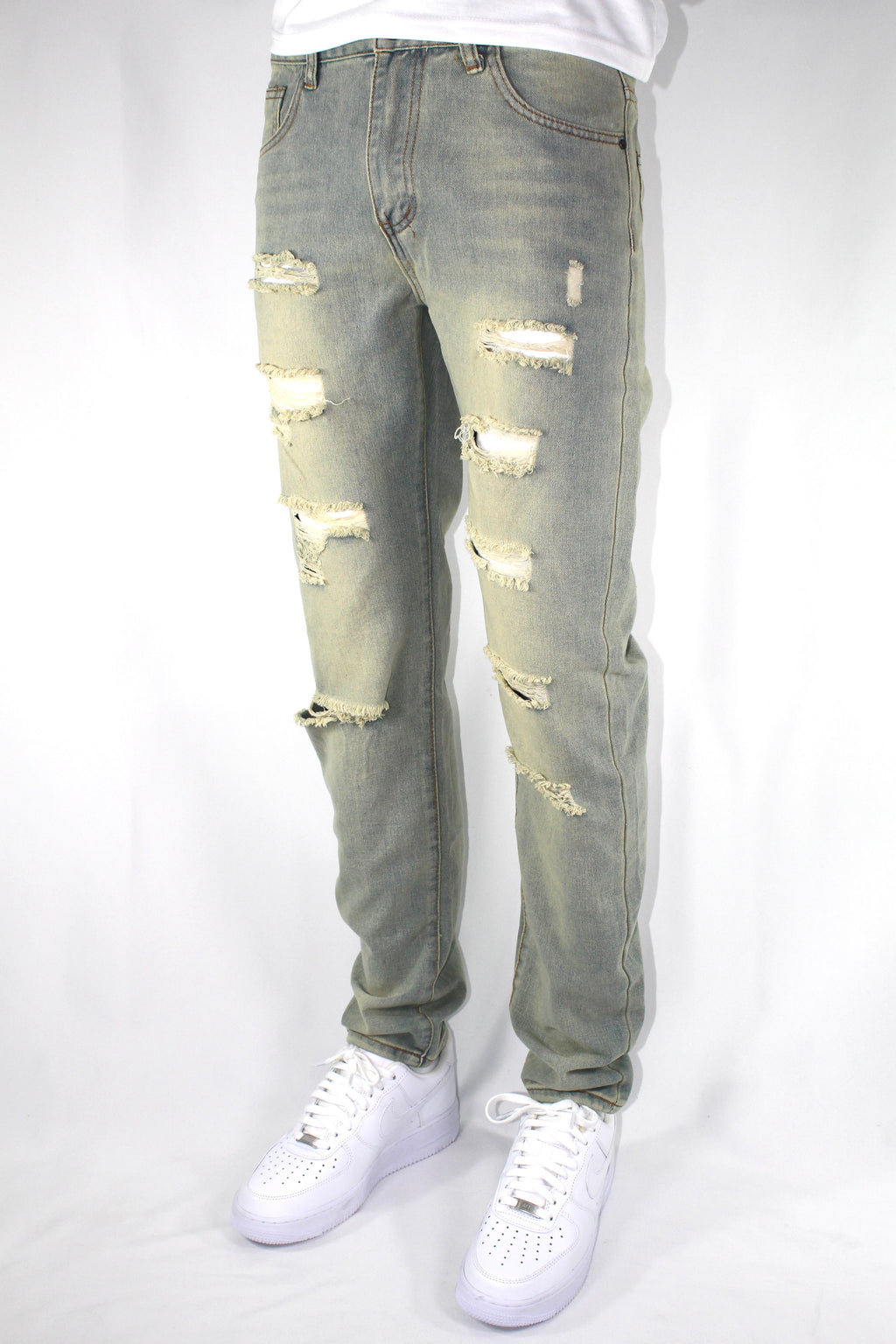 SLIM DISTRESSED - BLUE