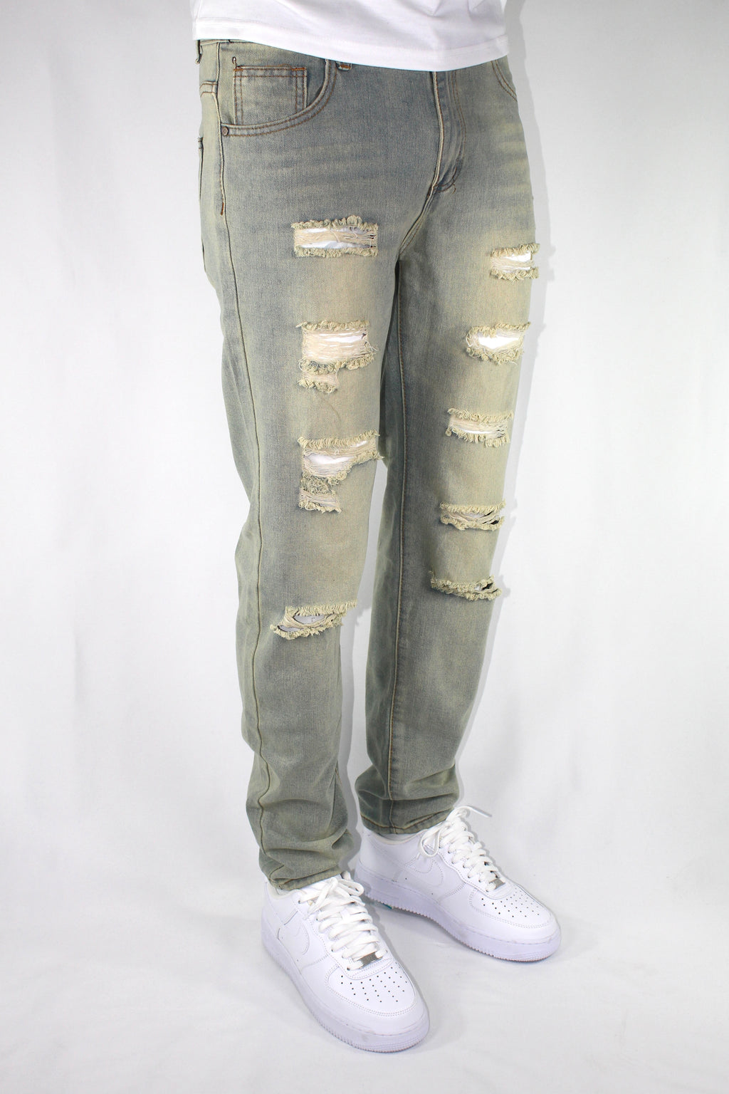 SLIM DISTRESSED - BLUE