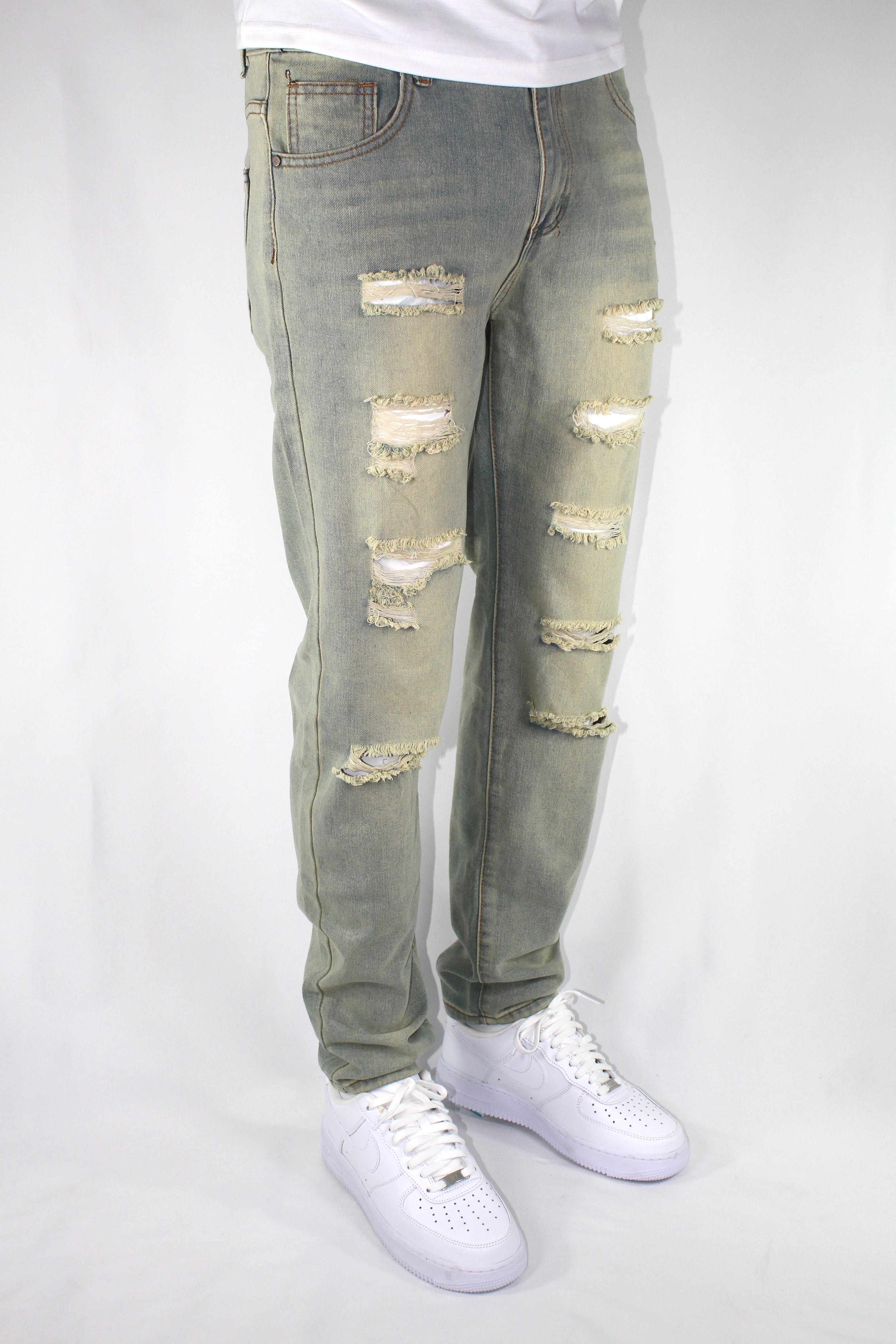 SLIM DISTRESSED - BLUE