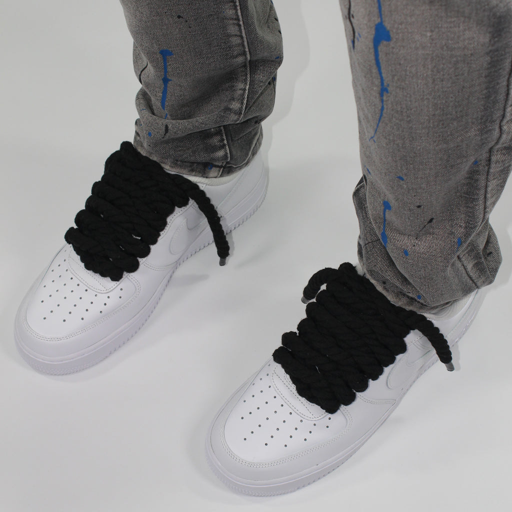 Rope Lace 10mm – 4 Lace Set（Black）