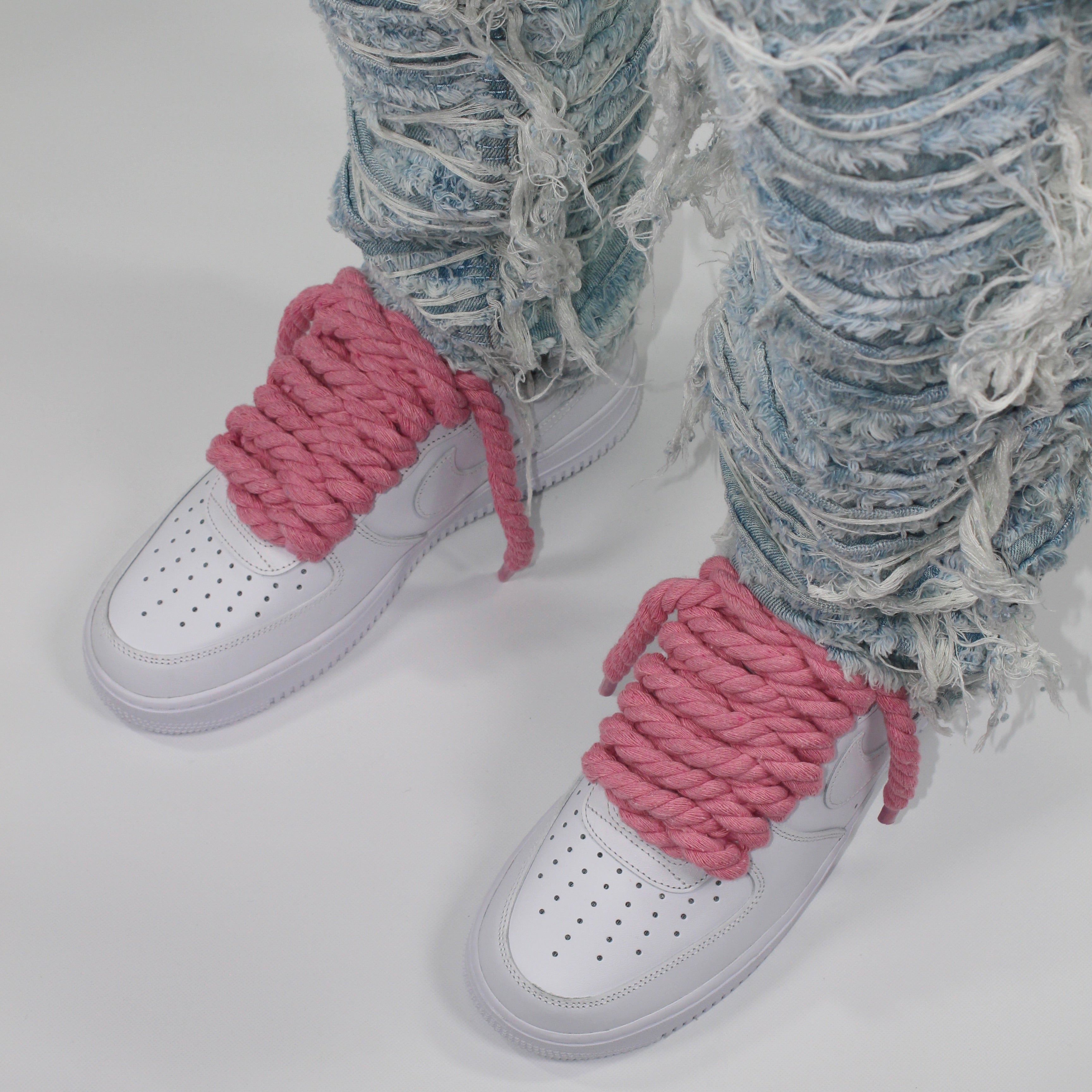 Rope Lace 10mm – 4 Lace Set（Pink）