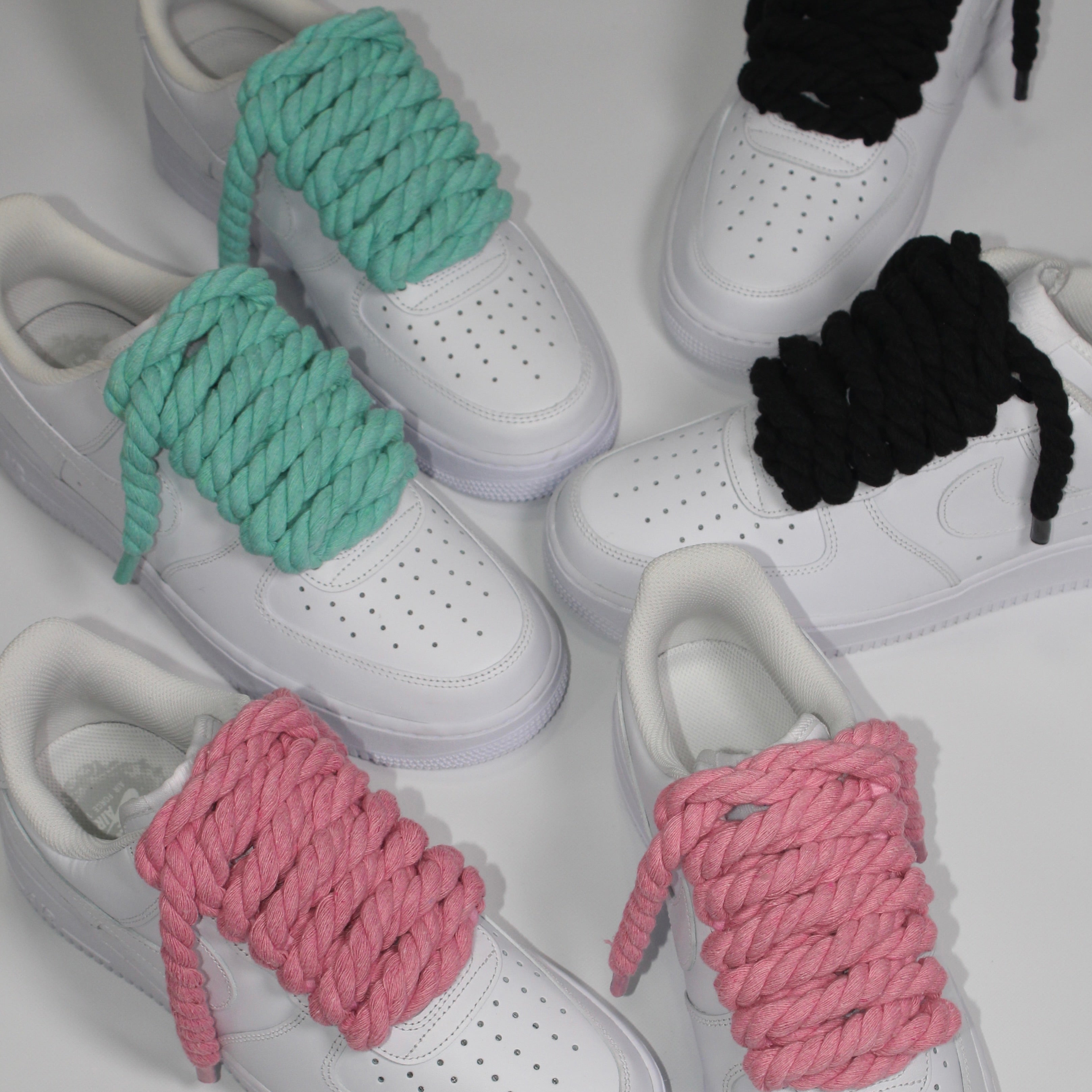 Rope Lace 10mm – 4 Lace Set（Pink）