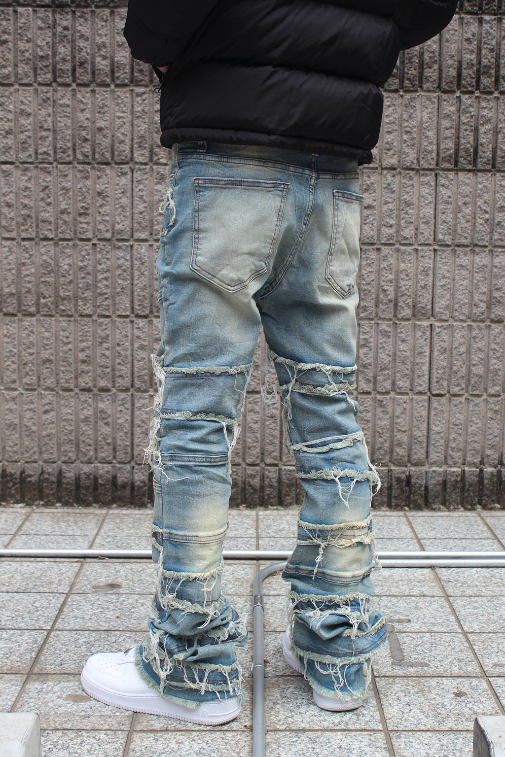 FLARE LAYERED STACKED - BLUE