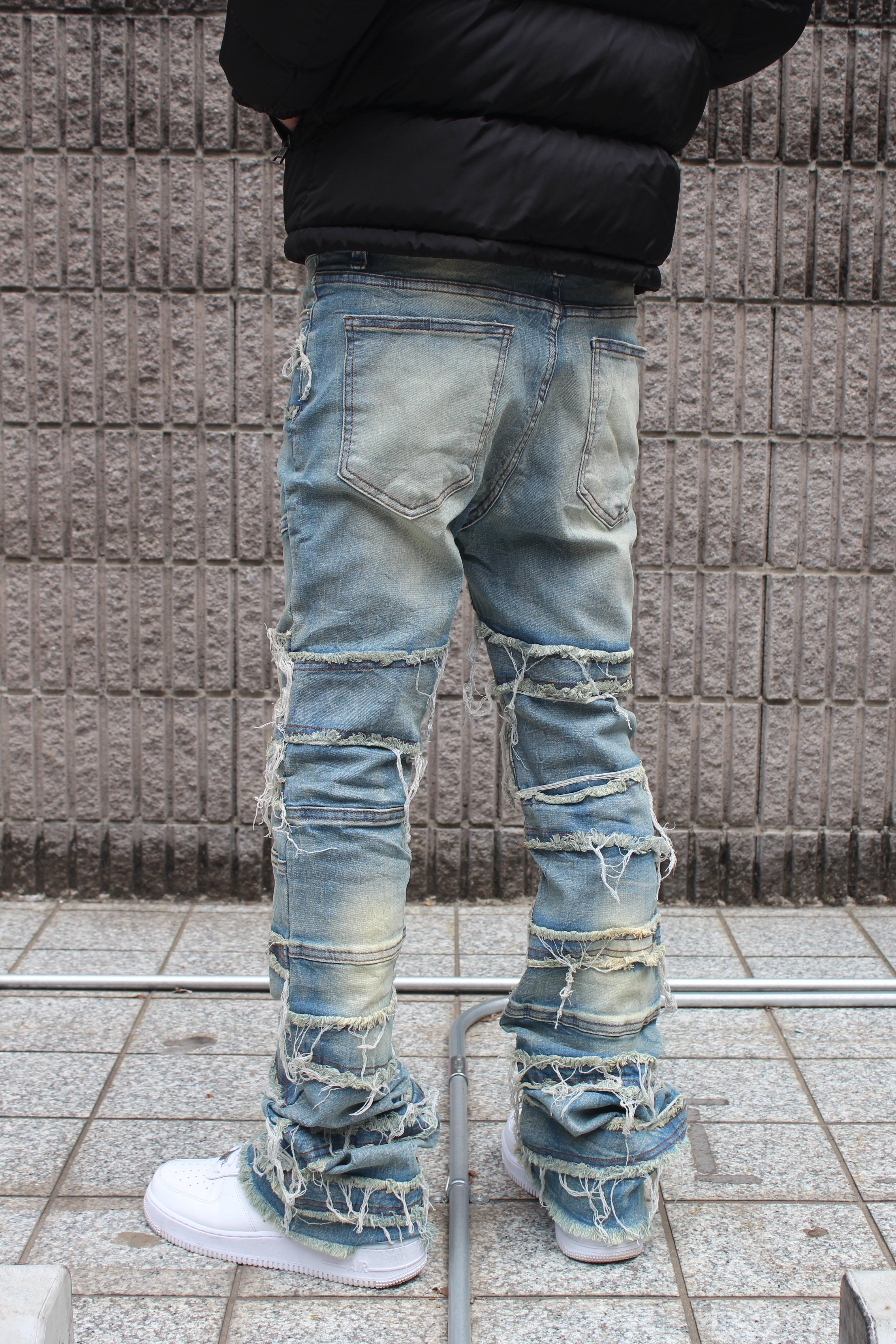 FLARE LAYERED STACKED - BLUE