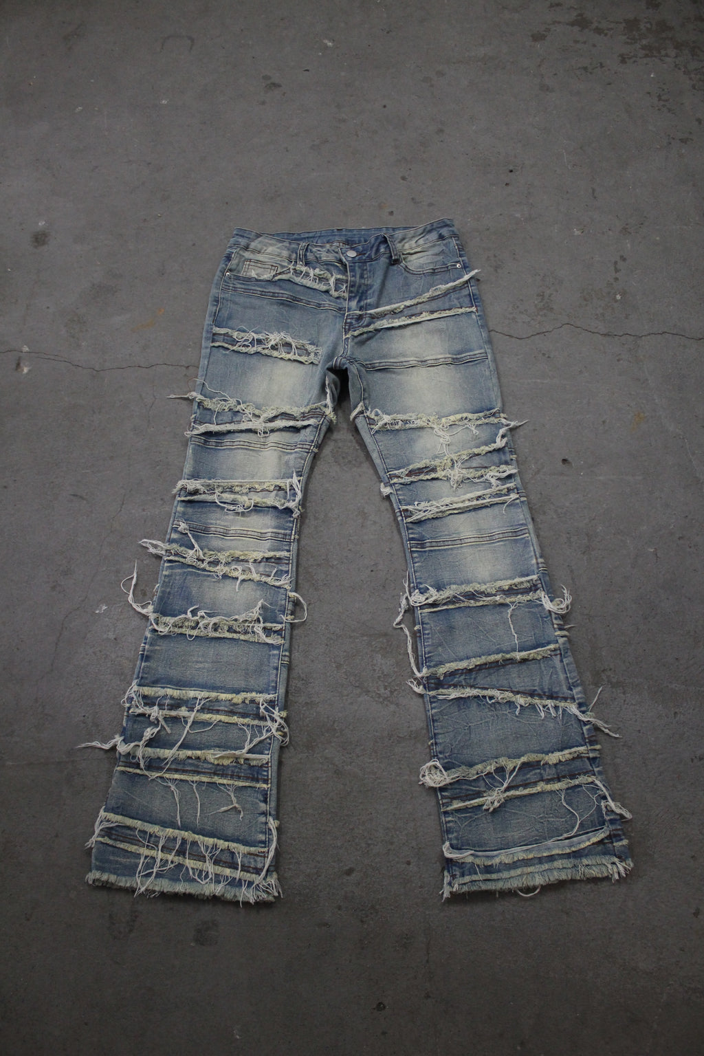 FLARE LAYERED STACKED - BLUE