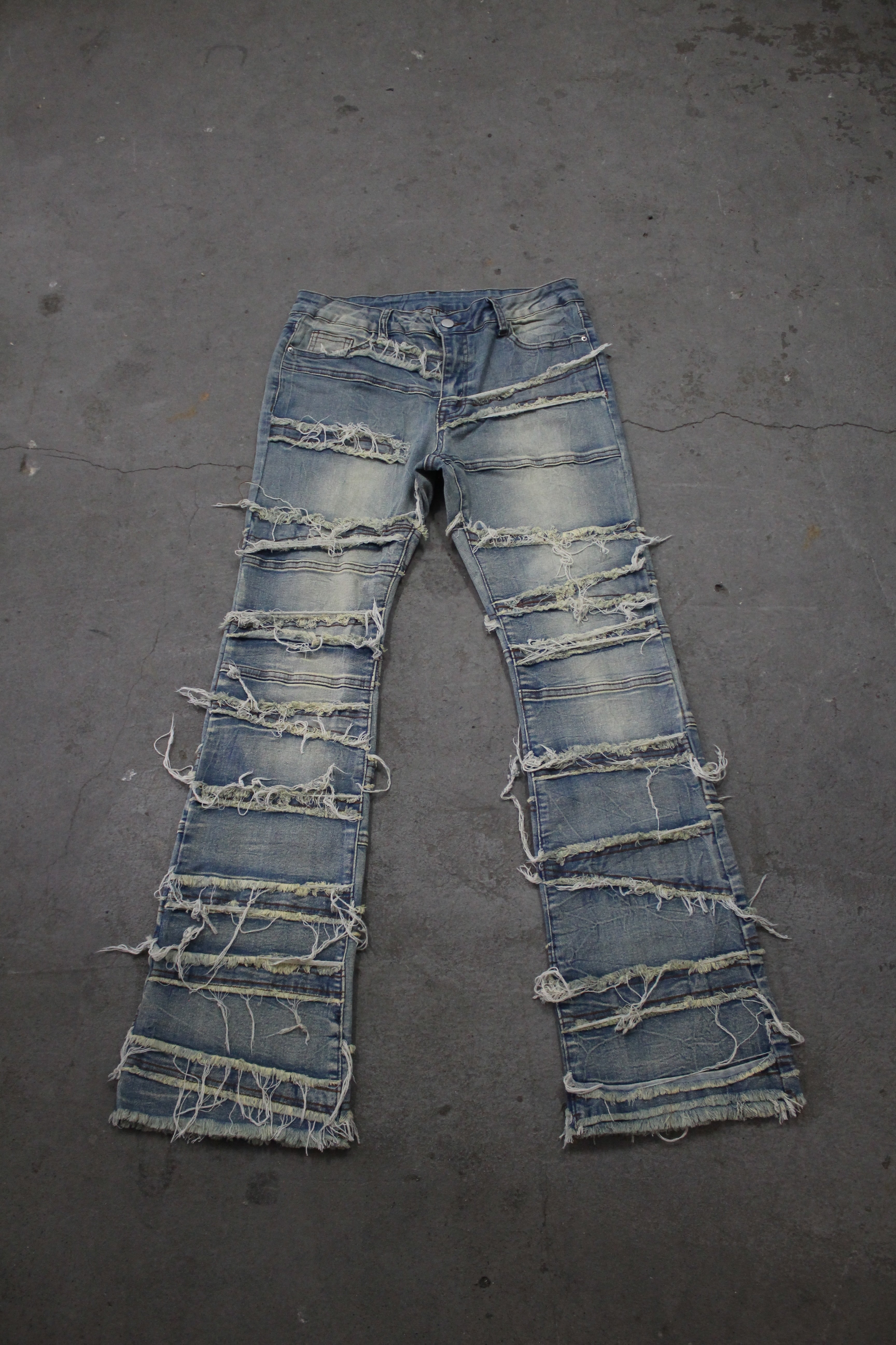 FLARE LAYERED STACKED - BLUE