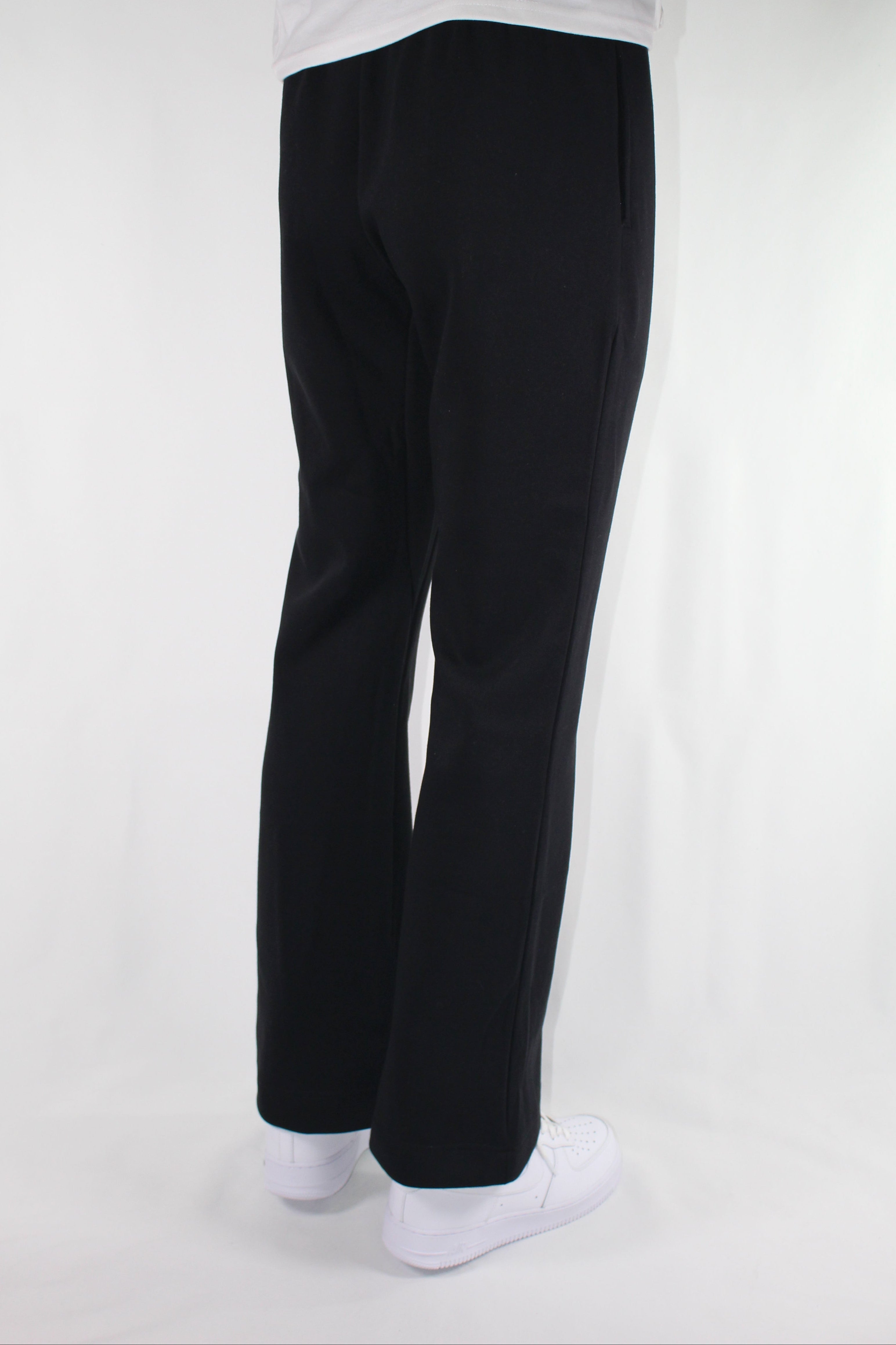 FLARE SWEAT PANTS - BLACK