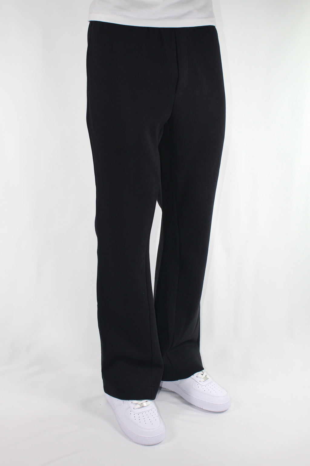 FLARE SWEAT PANTS - BLACK
