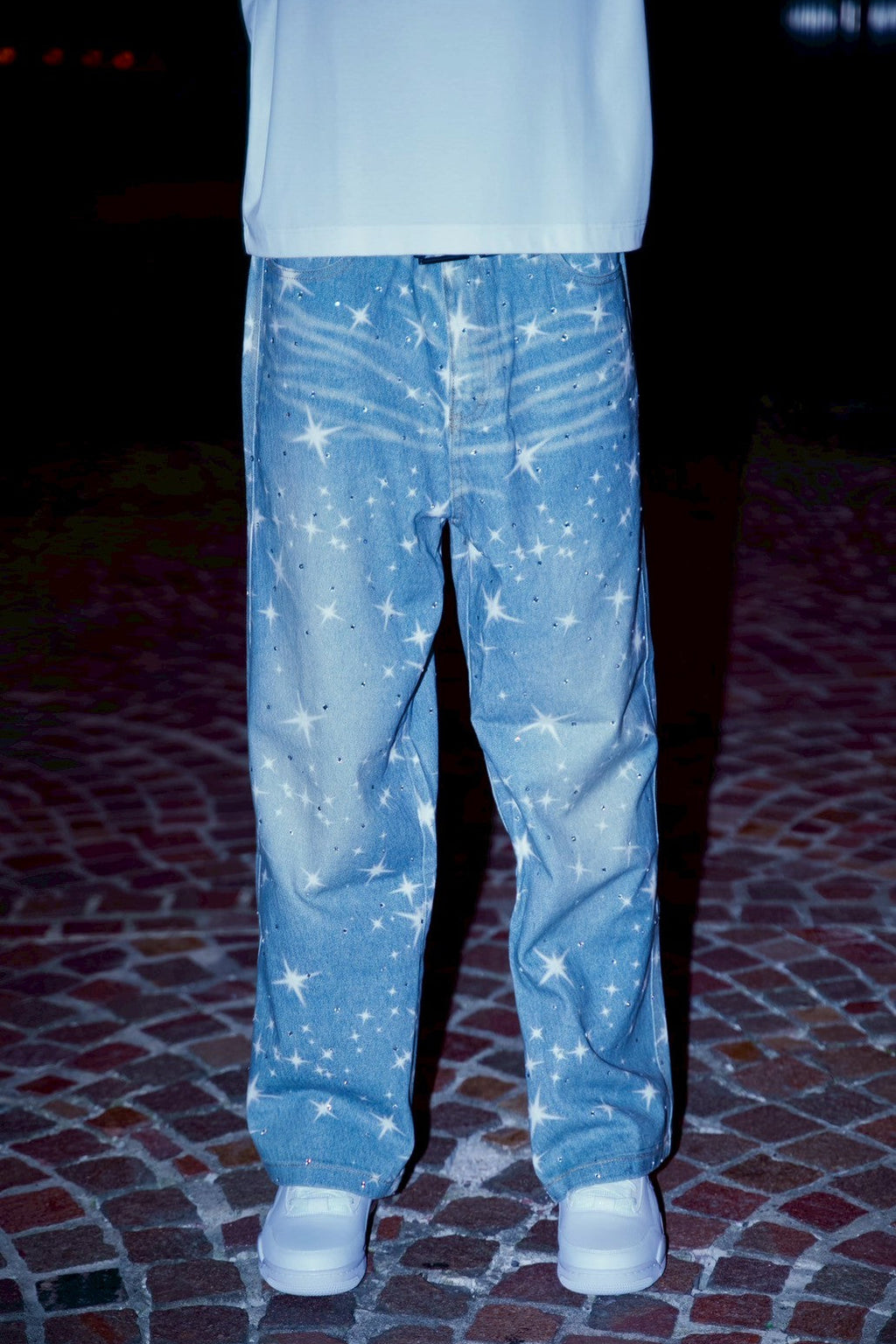 Star Rhinestone  Denim