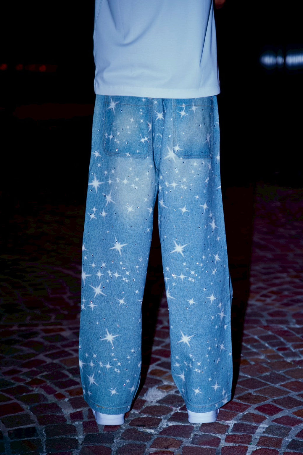 Star Rhinestone  Denim