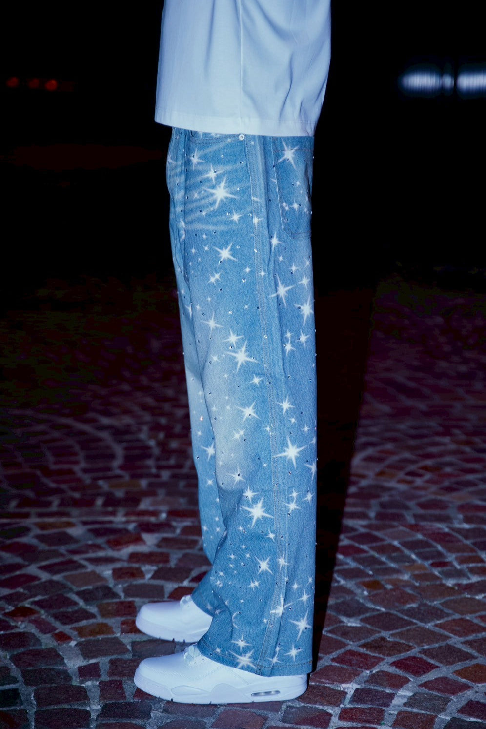 Star Rhinestone  Denim