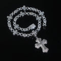 Double Layer Cross Pendant Necklace - 15mm